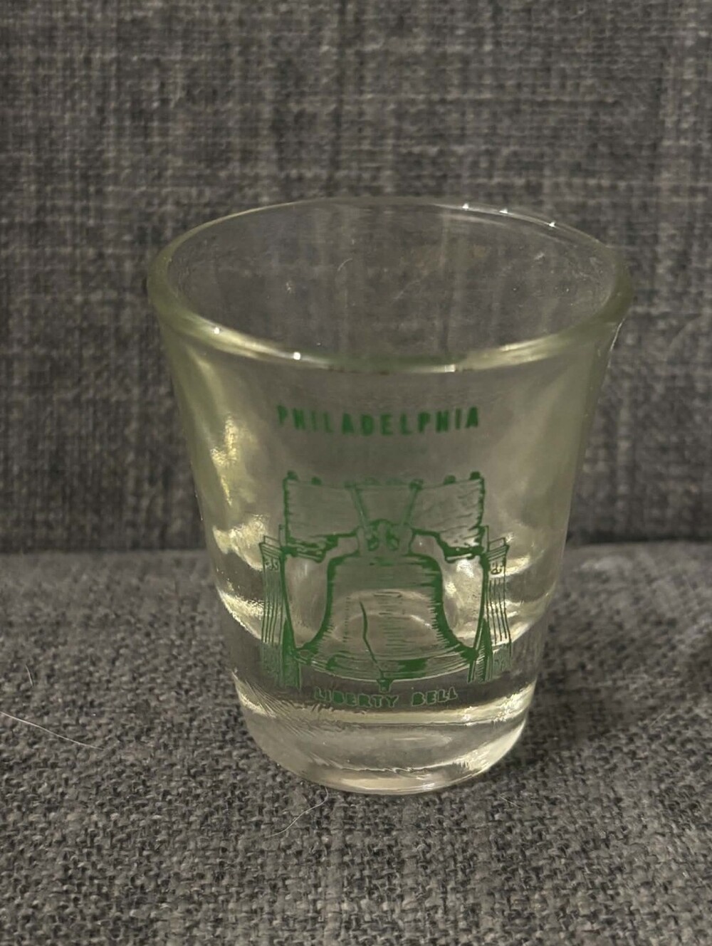 Philadelphia Liberty Bell Shot Glass Good Condition